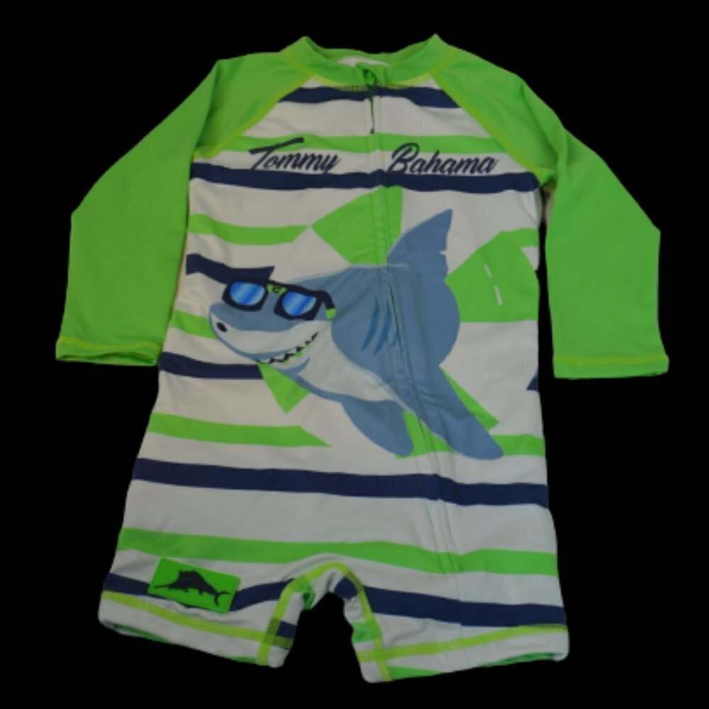 Tommy Bahama Baby Swimsuit Shark Sun Protectant 18/24 Month